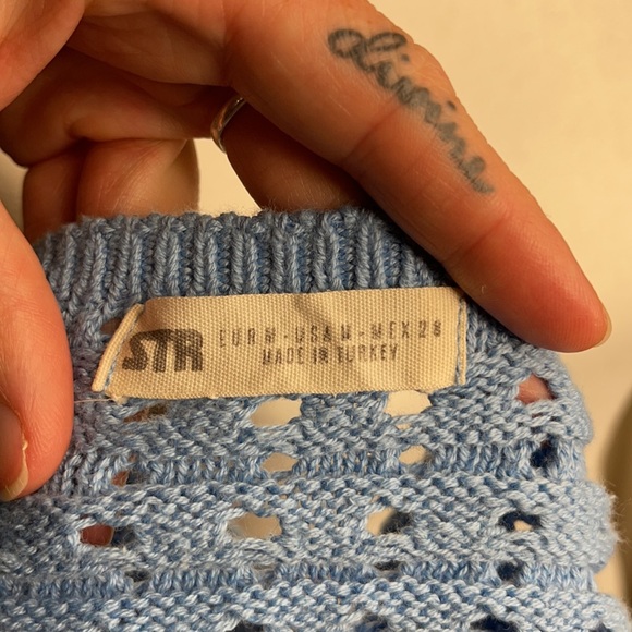 EUC- ASOS- RARE!! Boho STRADIVARIUS- CROCHETED CROP TOP Festival top! Hippie - Picture 8 of 10